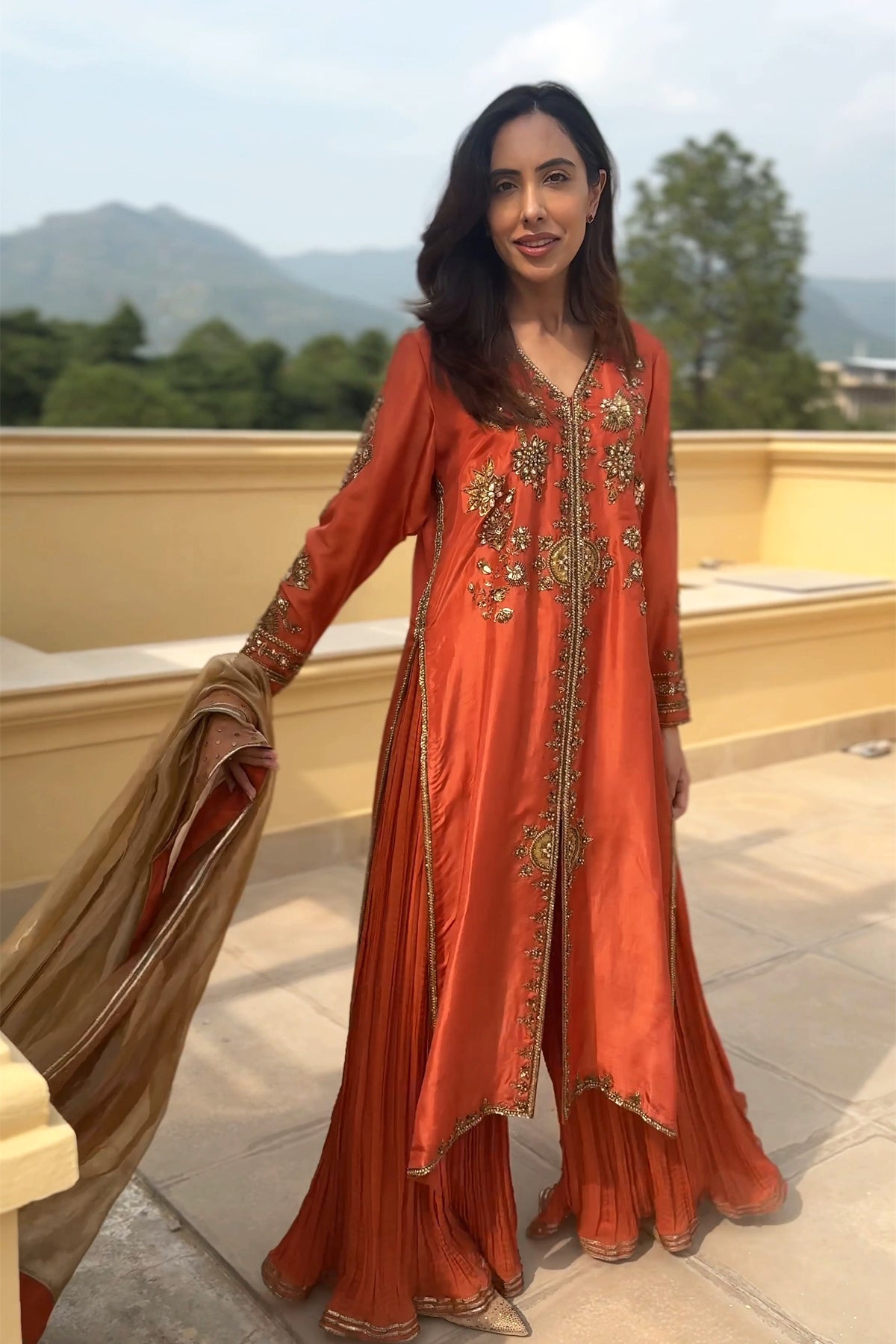 Rust Royale Dupatta