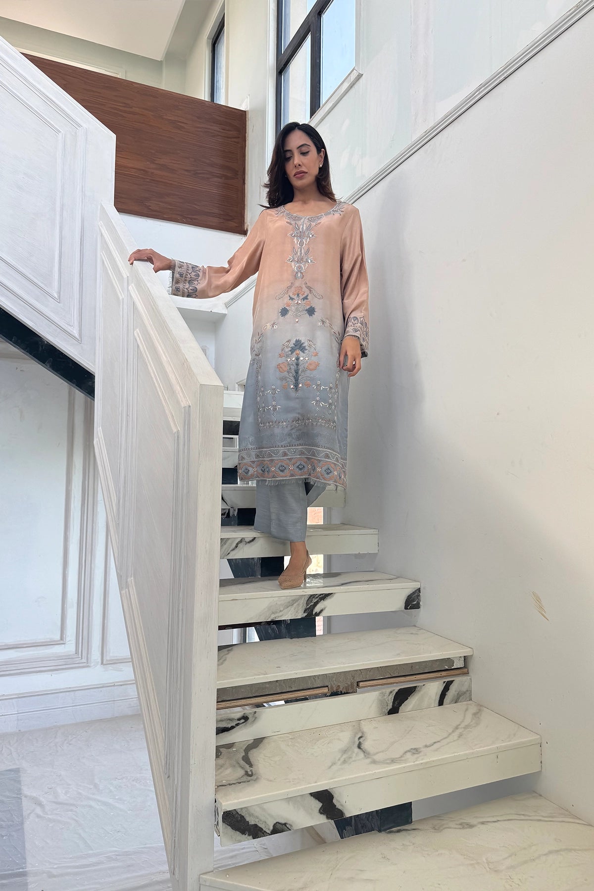 Peach Mist to Silver Glow