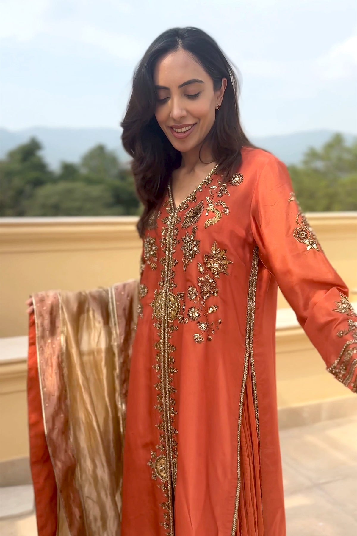 Rust Royale Dupatta