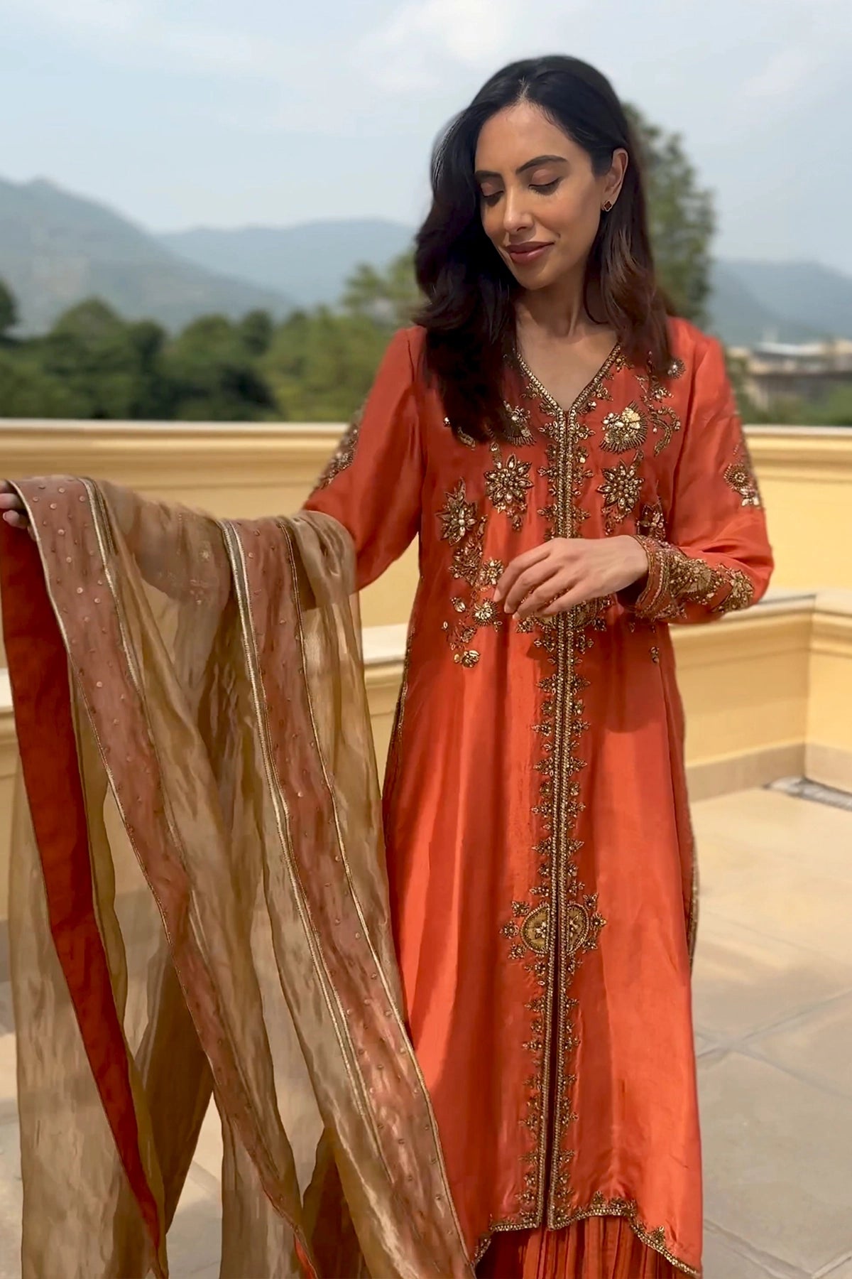 Rust Royale Dupatta