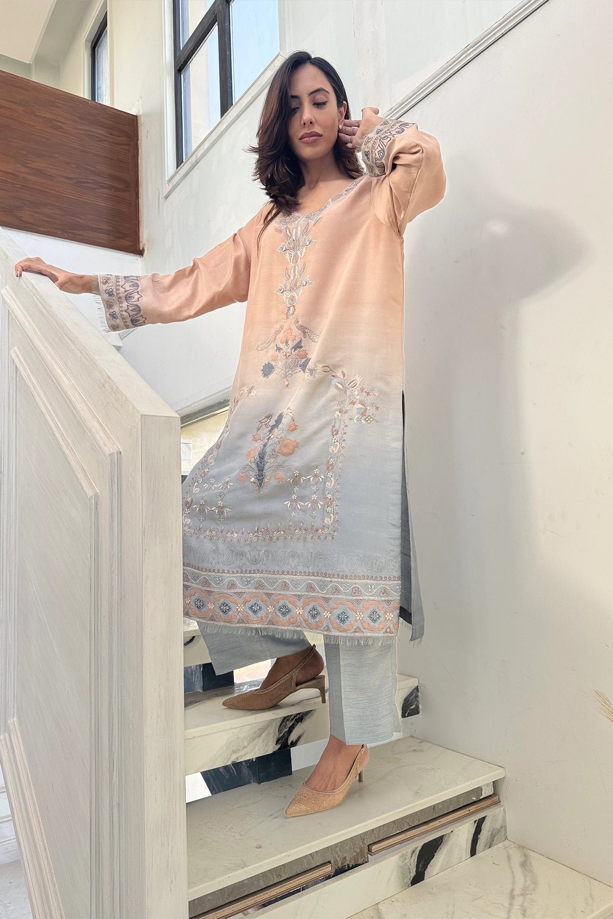 Peach Mist to Silver Glow