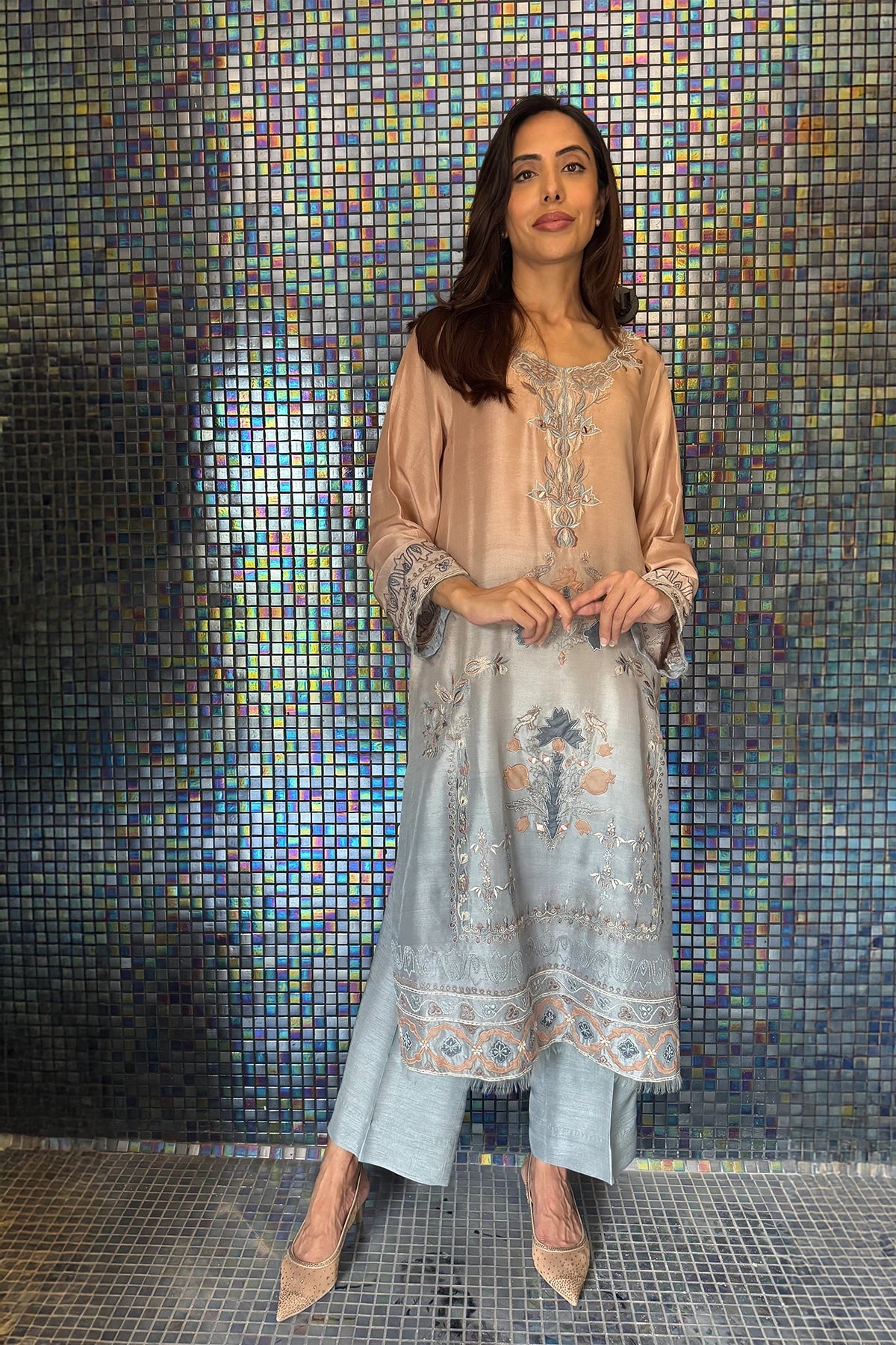 Peach Mist to Silver Glow